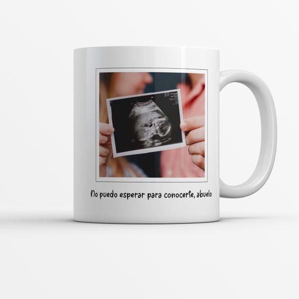 taza personalizada ecografia bebe anuncio abuelo recuerdosbaby