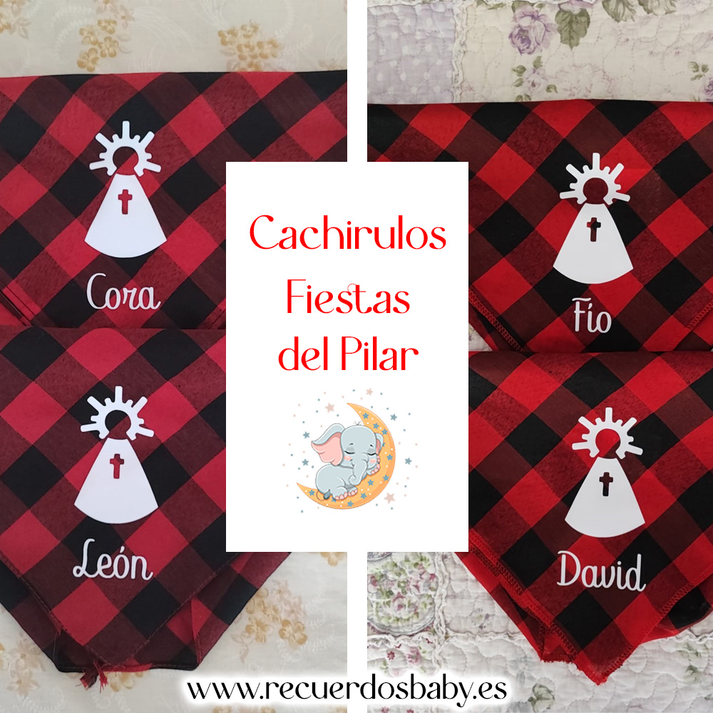 Fiestas del Pilar Cachirulos y lazos personalizados