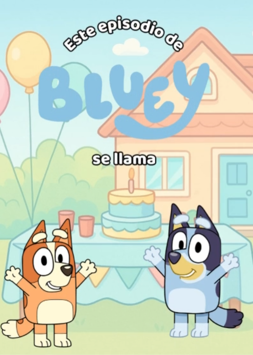 invitacion digital cumpleaños Bluey 1