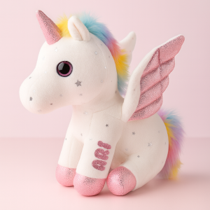 unicornio peluche personalizado nombre recuerdos baby