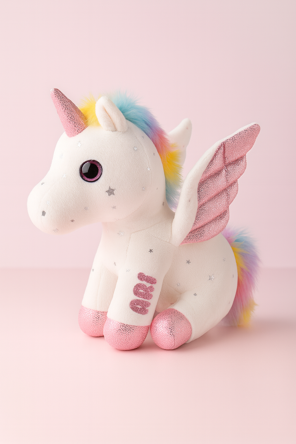 unicornio peluche personalizado nombre recuerdos baby